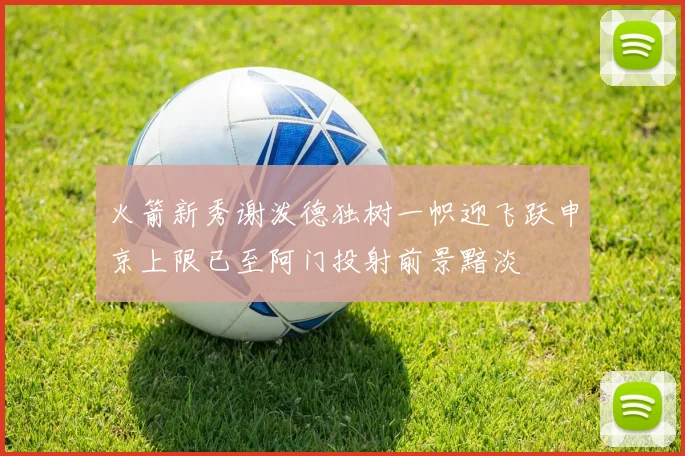 火箭新秀谢泼德独树一帜迎飞跃申京上限已至阿门投射前景黯淡